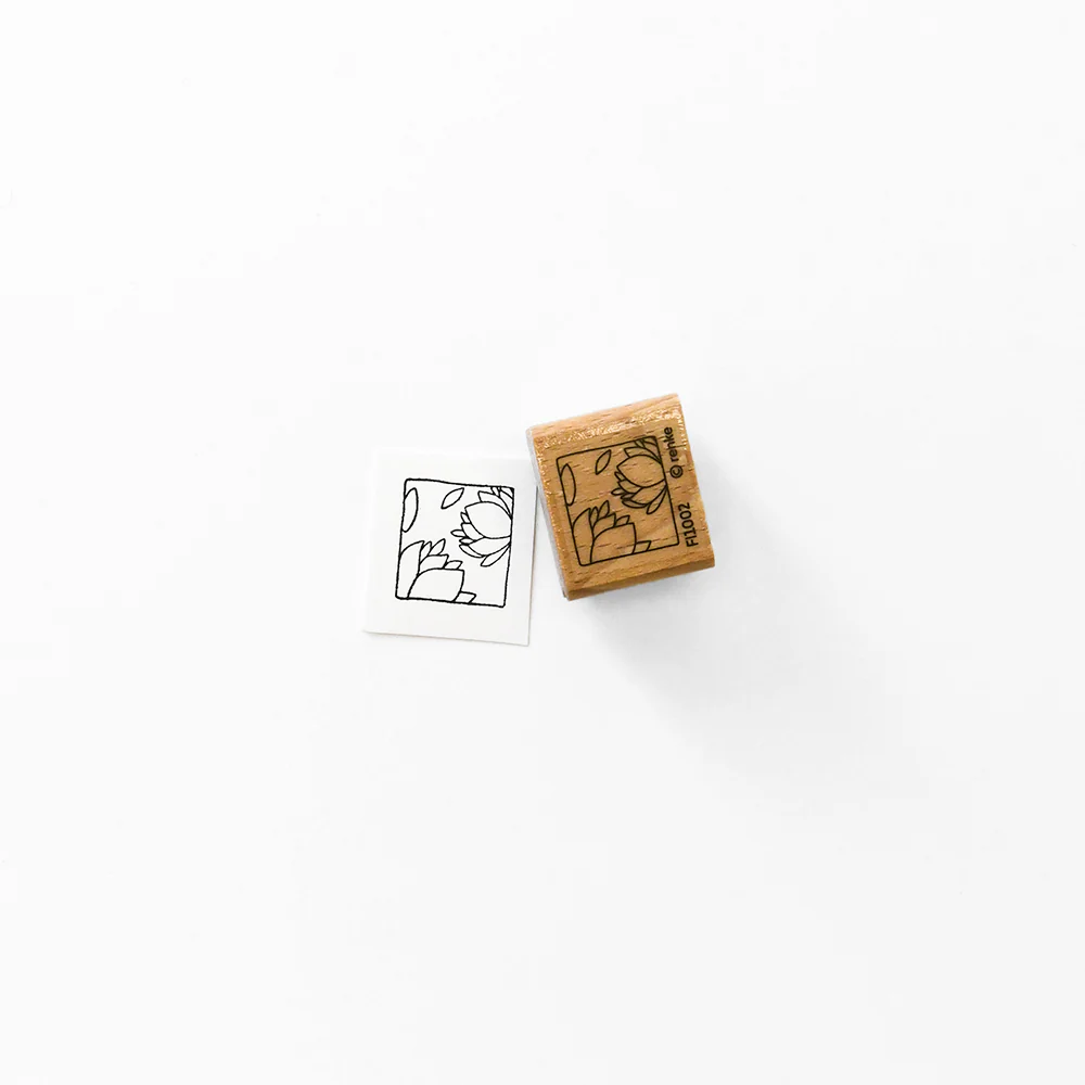 ALEXANDRA RENKE -Wooden stamp 'Flower Ornament 2 Outline'