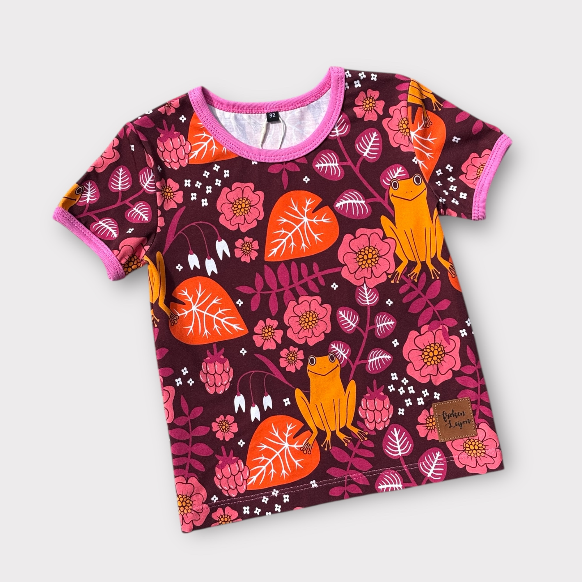 T-shirt ”Små grodorna" cerise