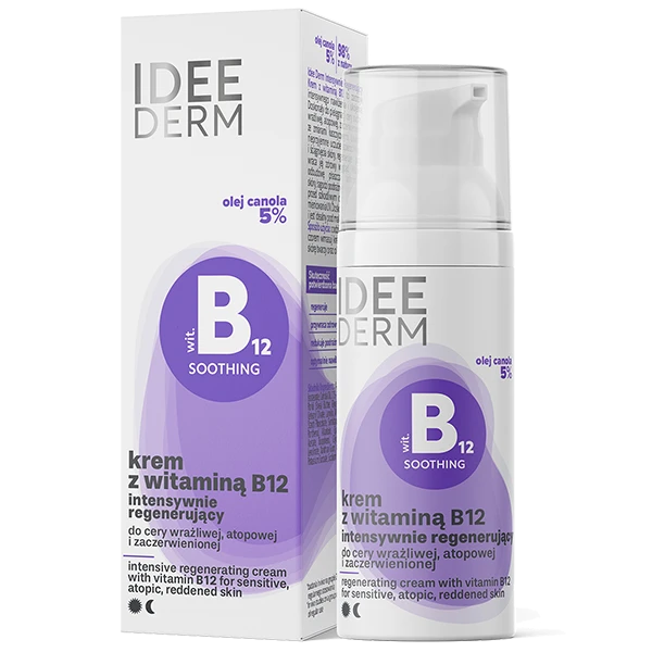 Ansigtscreme til atopisk hud og psoriasis med B12, der beroliger sensitiv hud