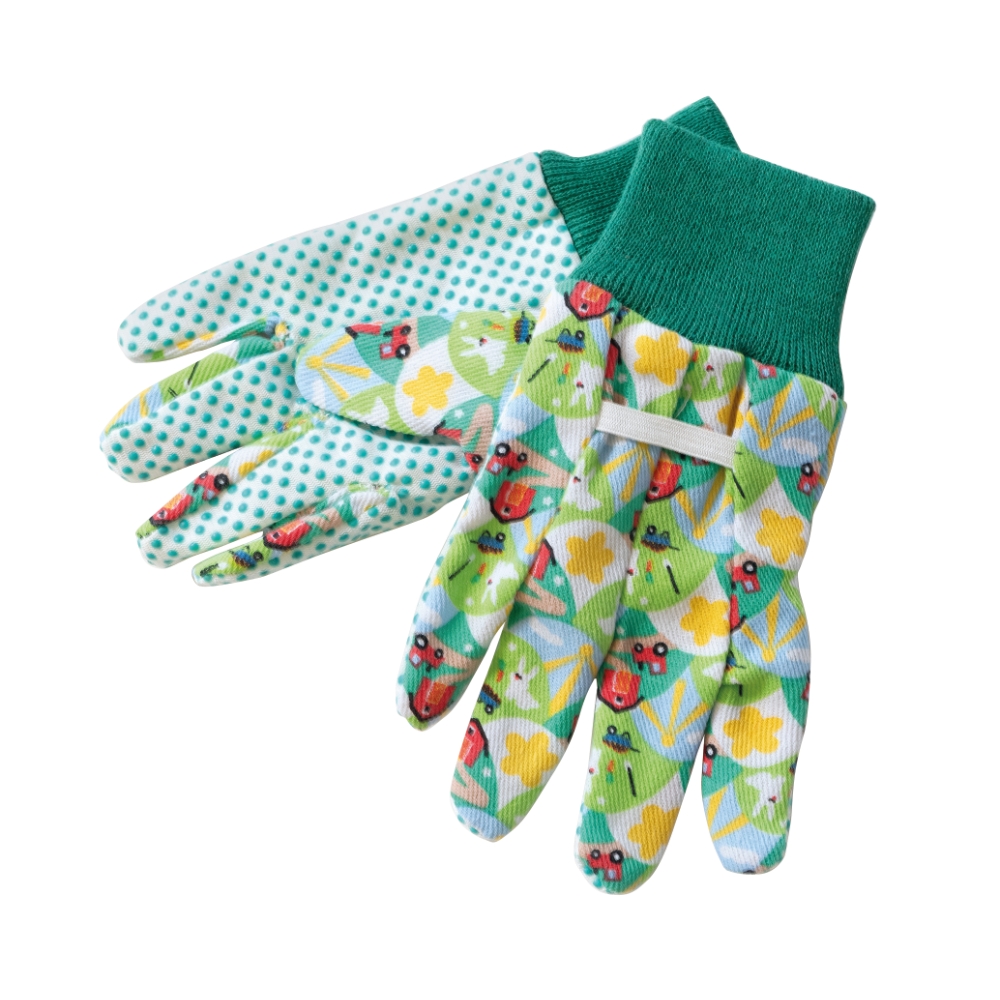 Trädgårdshandskar barn textil