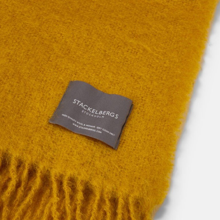 Pläd Mohair Mustard - 2