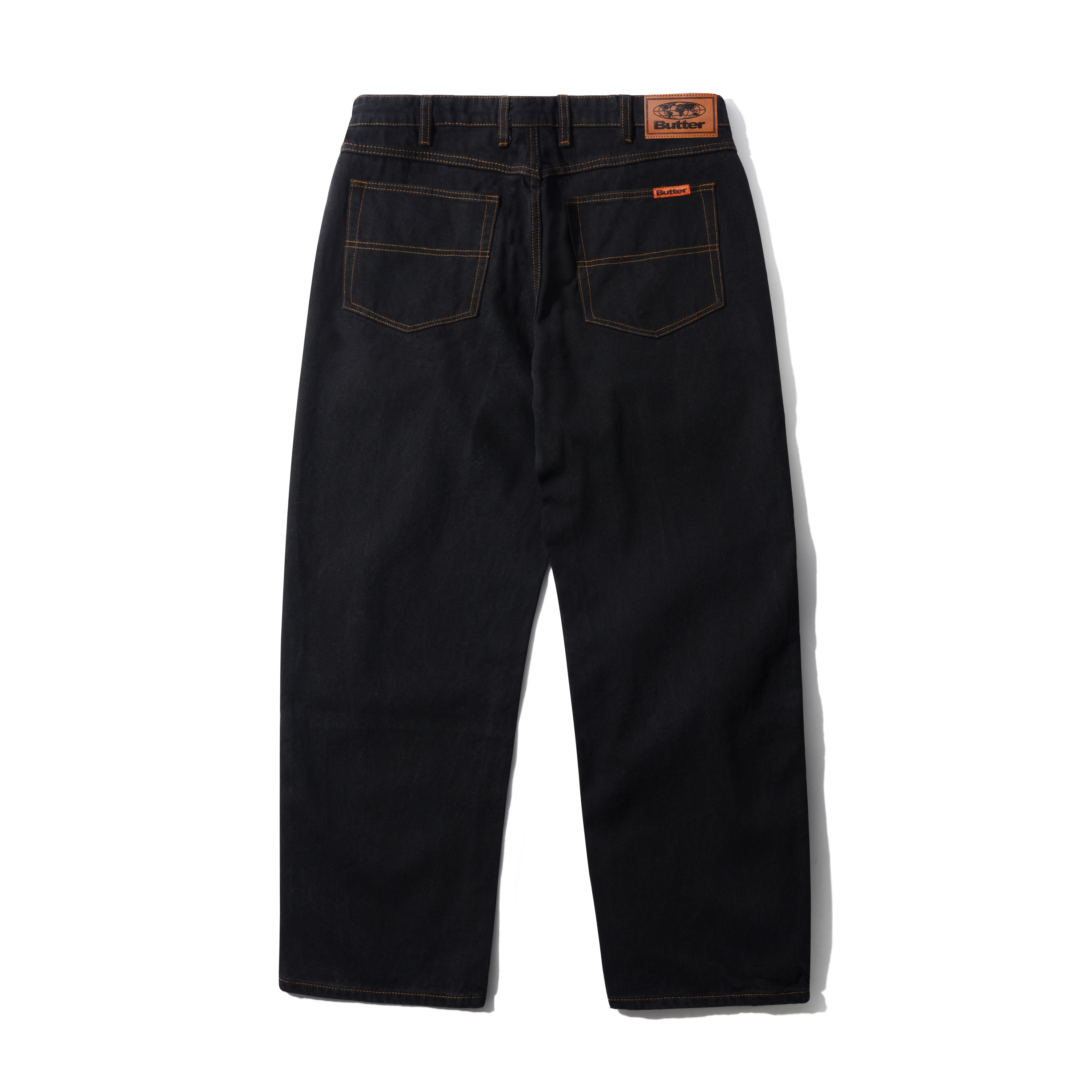 Butter Relaxed Denim Jeans Washed Black - 5