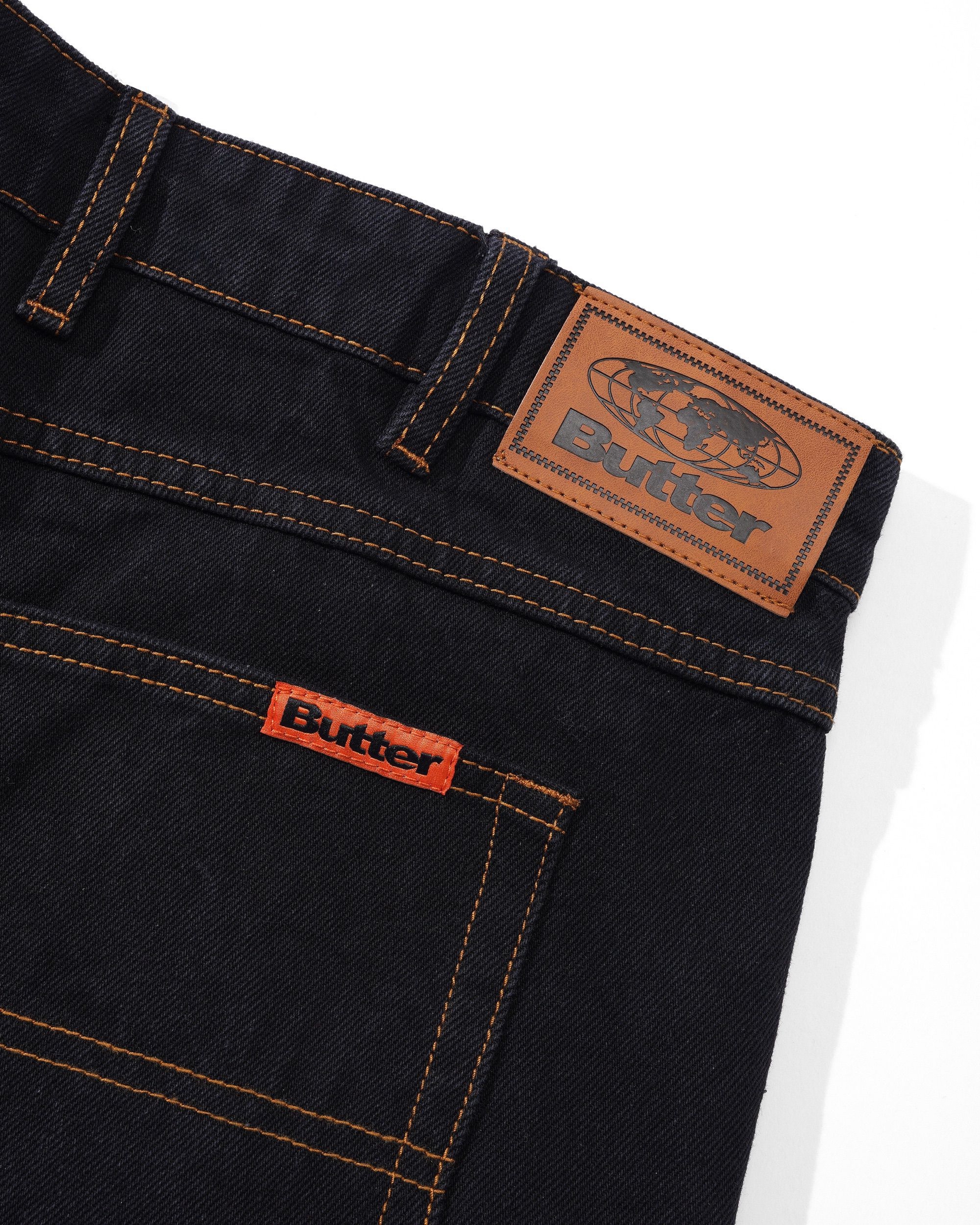 Butter Relaxed Denim Jeans Washed Black - 7