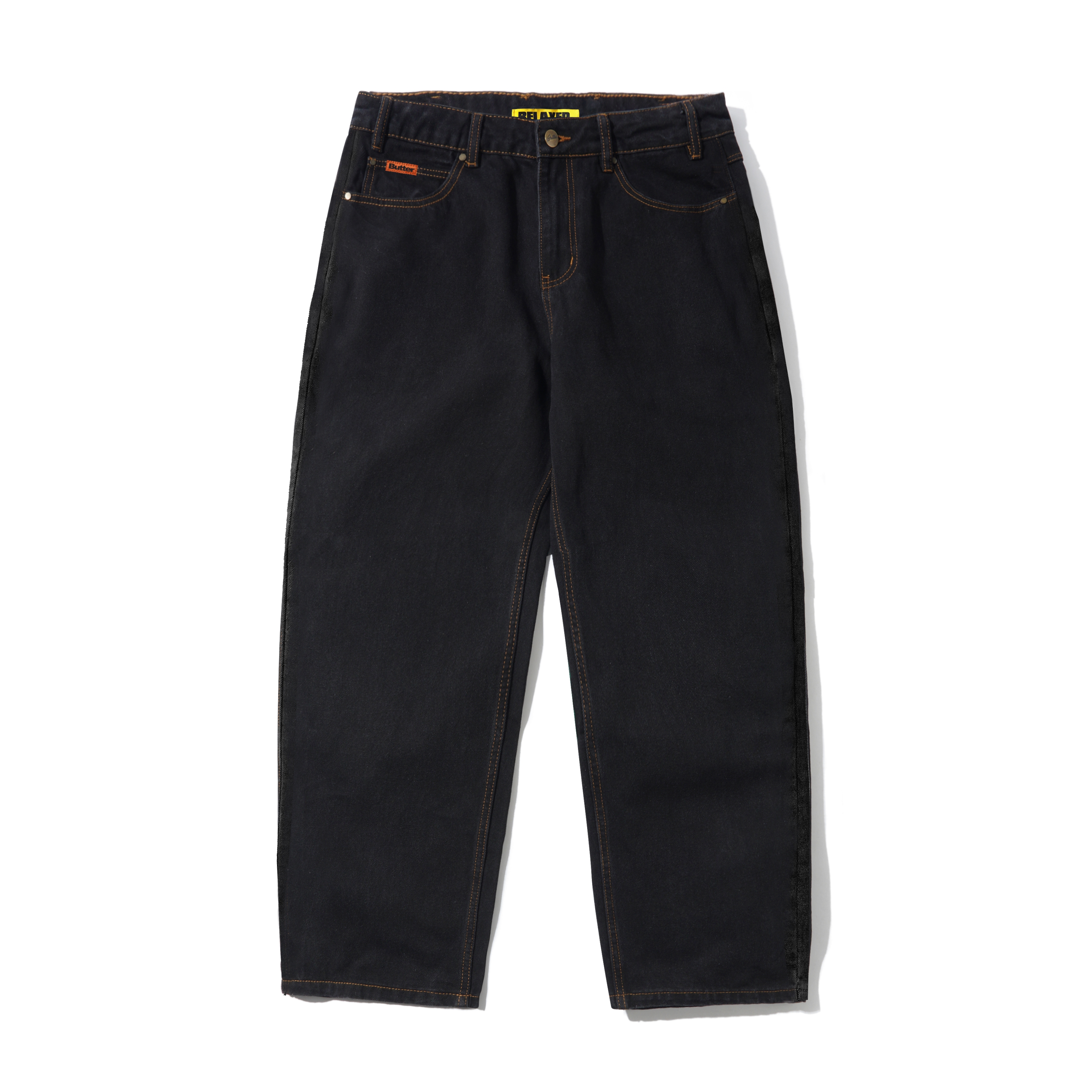 Butter Relaxed Denim Jeans Washed Black - 4