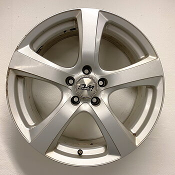 BEGAGNAT | 4 st | 18" ALUFÄLGAR BM RACING Silver | 5x112 8x18 ET35 66.6 | Y-2-2