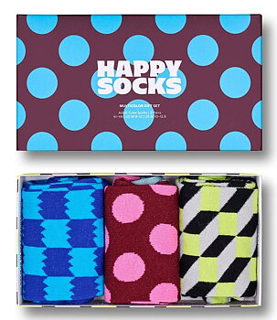 3-Pack Happy Socks Multicolor Socks Gift Set