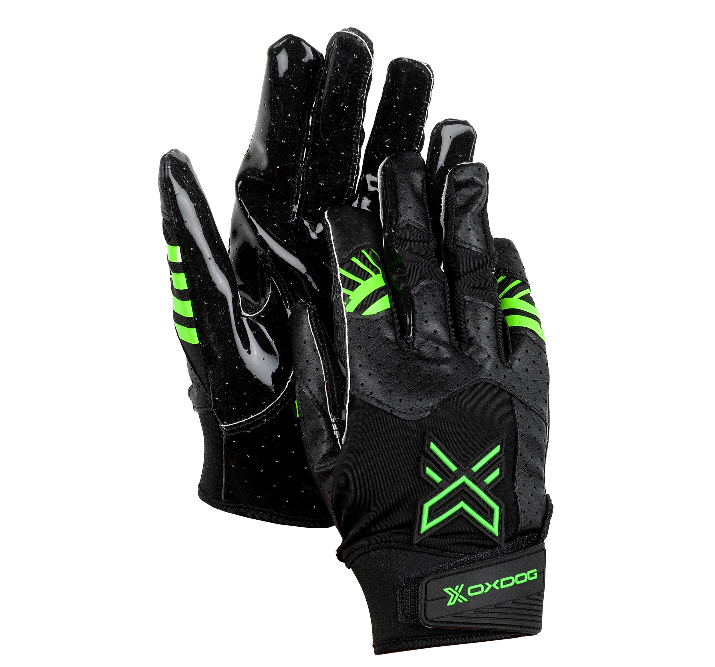 Oxdog X2 Goalie Gloves Silicon black/green - 4
