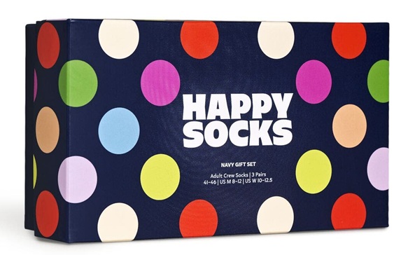 3-Pack Happy Socks Navy Socks Gift Set - 2