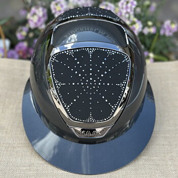 Kask Star lady pure shine grå Riviera