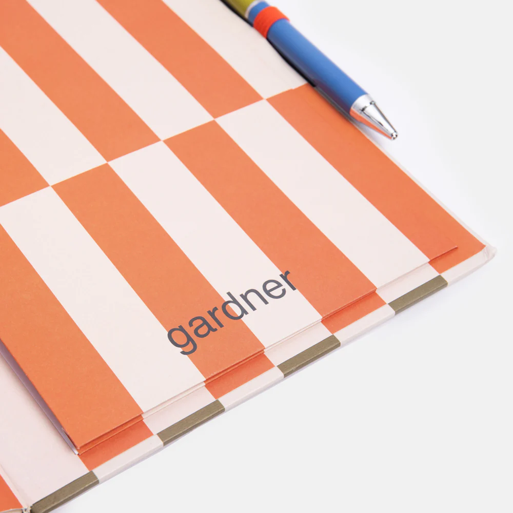 Block Stripe Casebound Notebook & Pen Set - 6