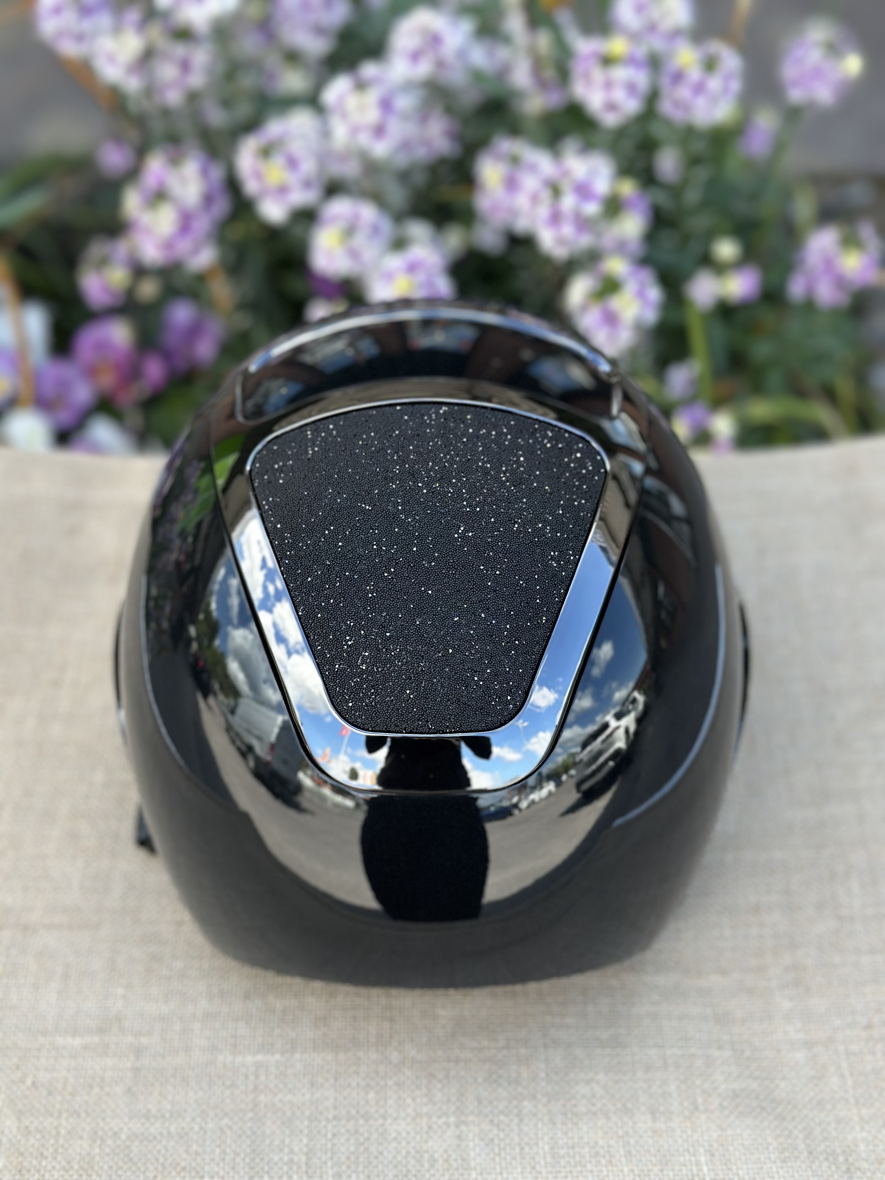  Kask Star Lady Pure Shine svart  crystal carpet  - 4