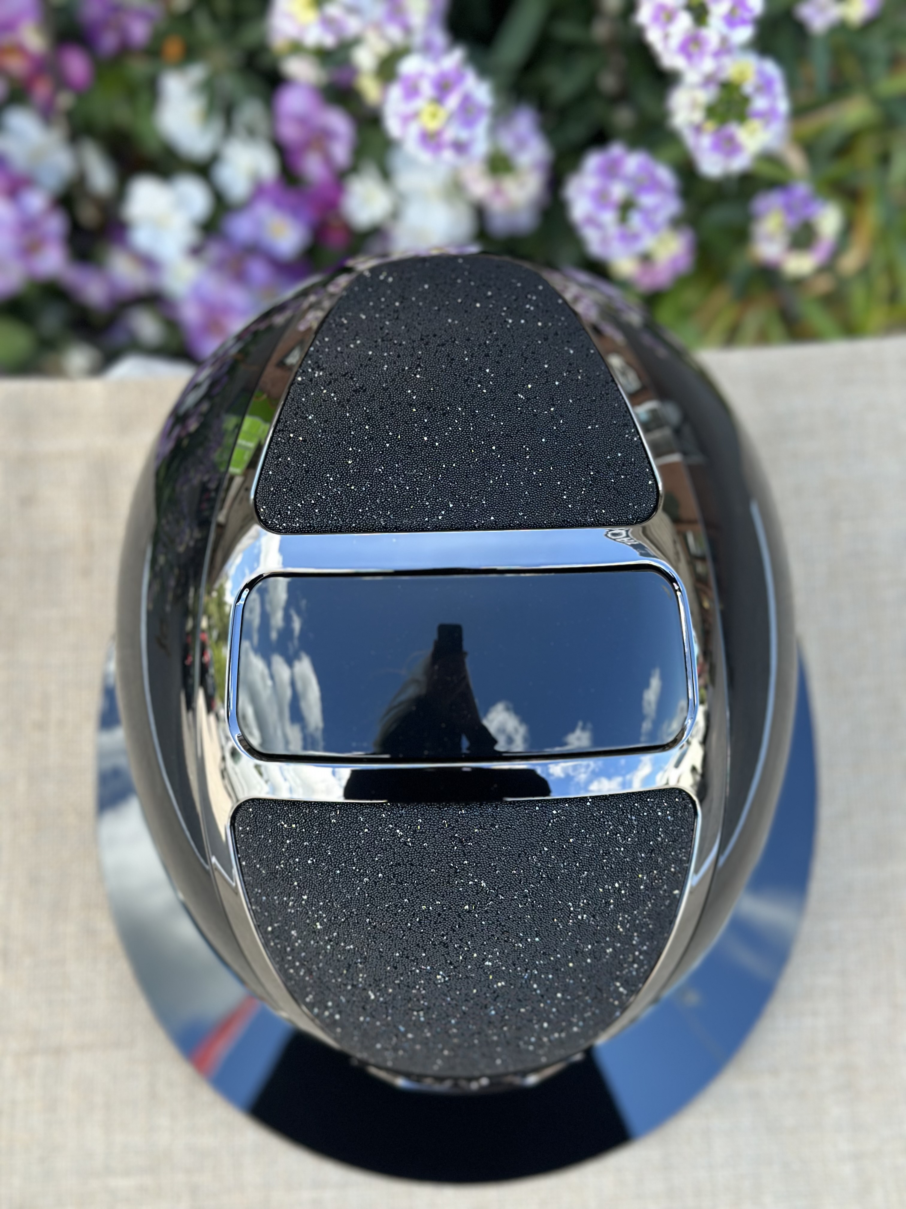  Kask Star Lady Pure Shine svart  crystal carpet  - 3
