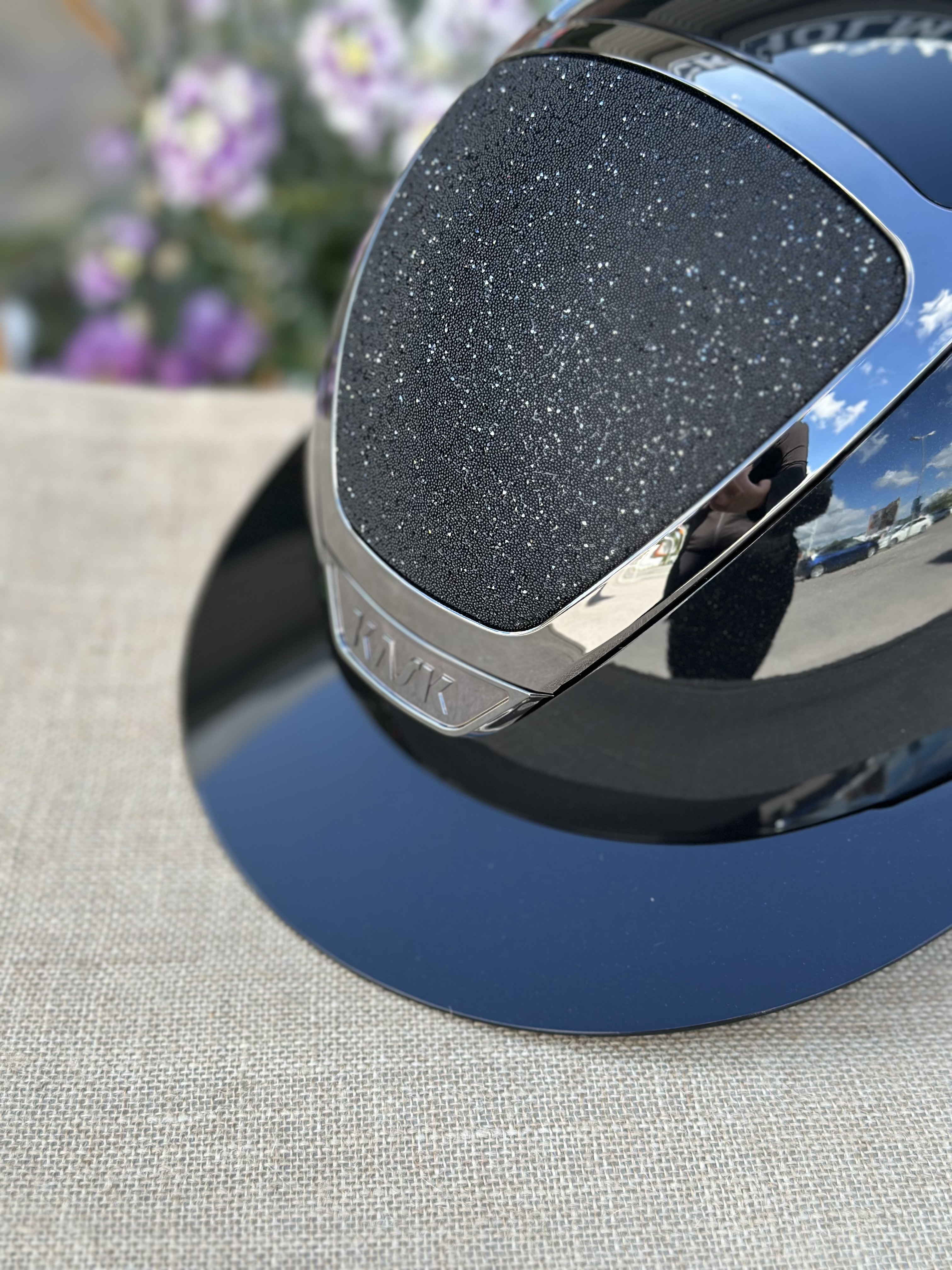  Kask Star Lady Pure Shine svart  crystal carpet  - 2