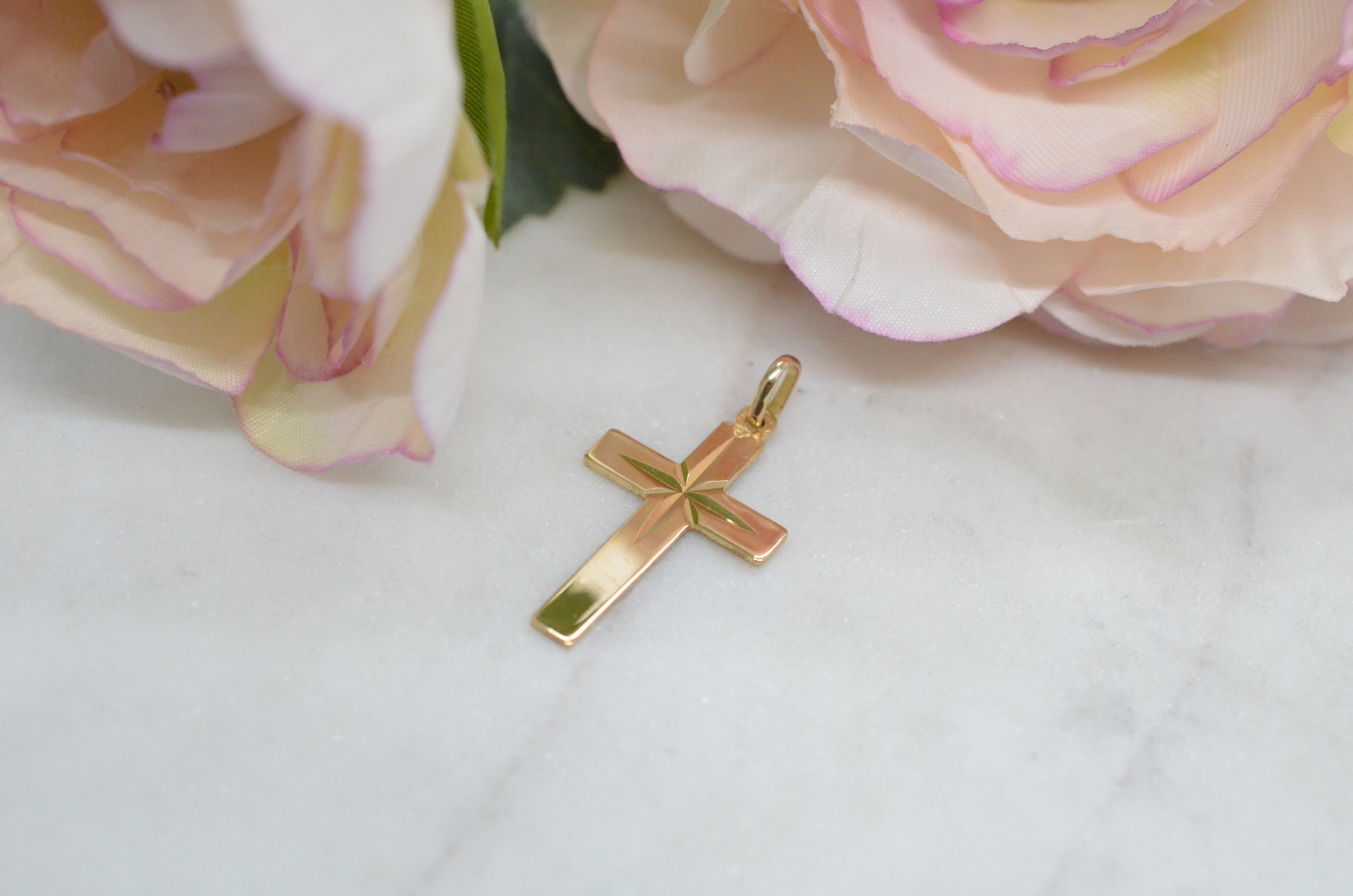 Vintage 18k kors - 3