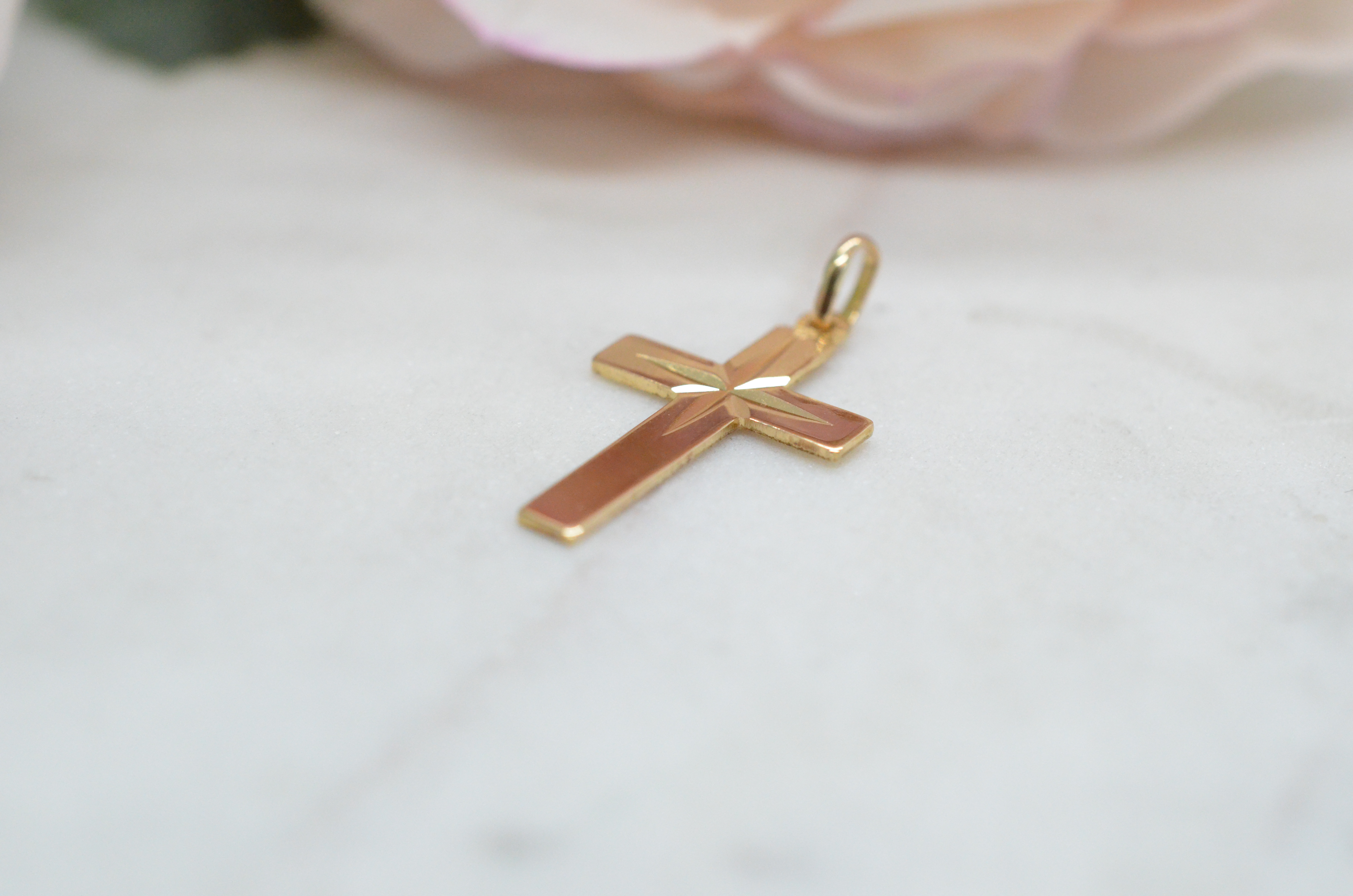Vintage 18k kors - 2