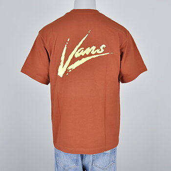 Vans - Brush Script Loose T-shirt Red Ochre