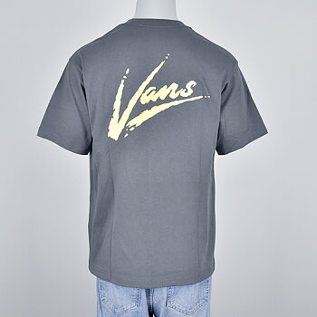 Vans - Brush Script Loose T-shirt Asphalt/Shadow Lime