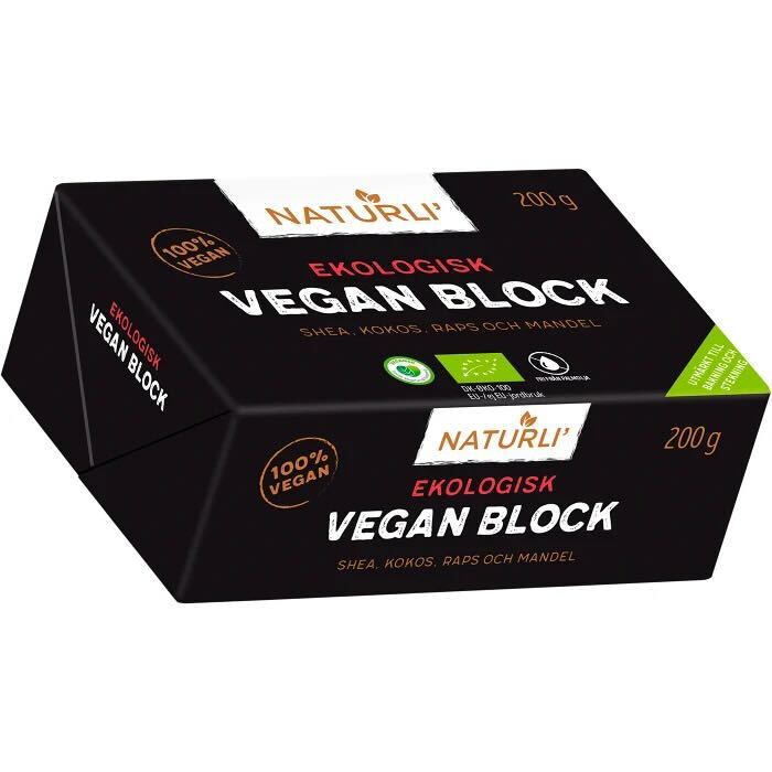 Margarin Block Naturli 200g Eko