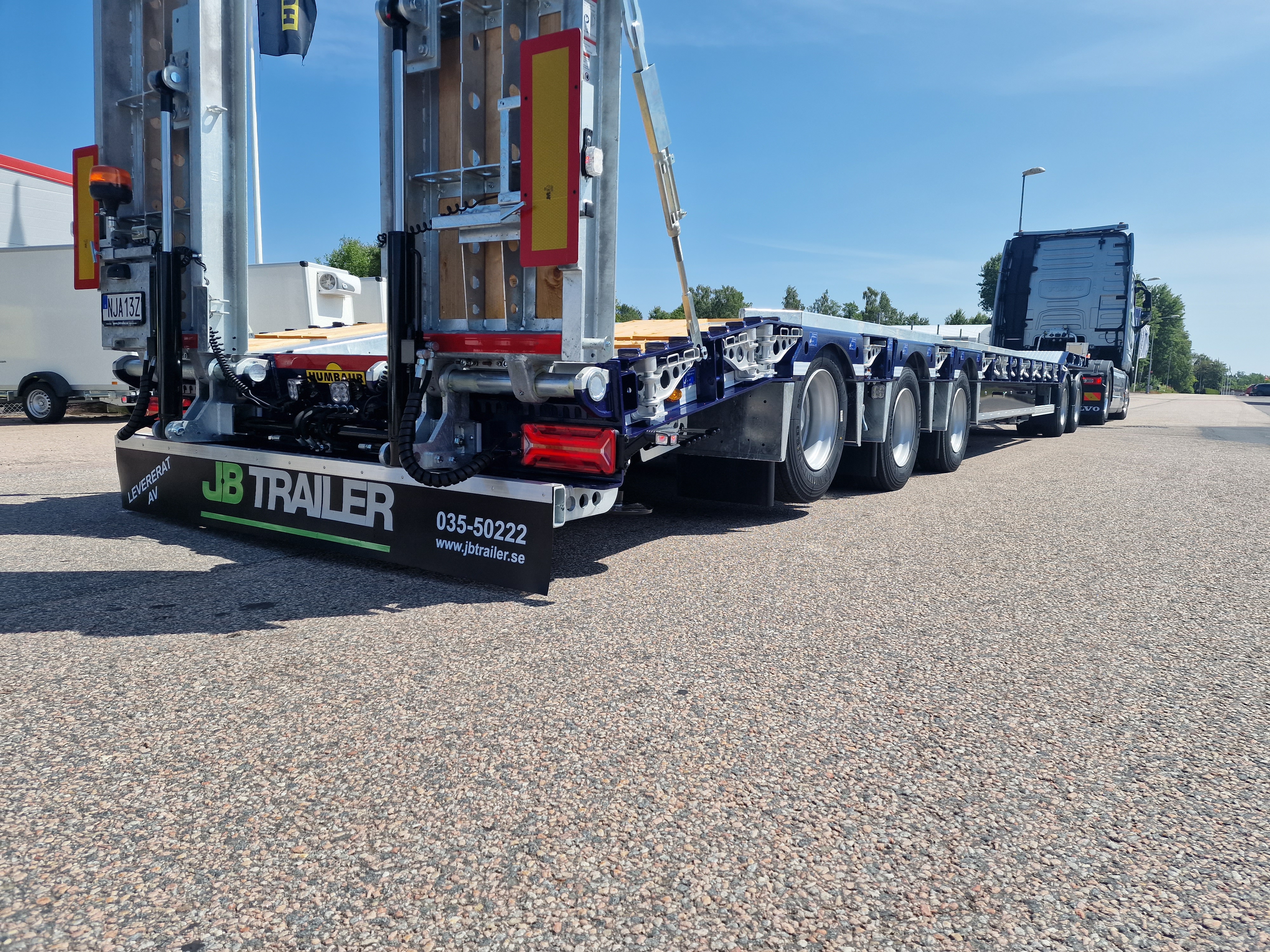 Maskinsläp 5 axel med svanhals - 7