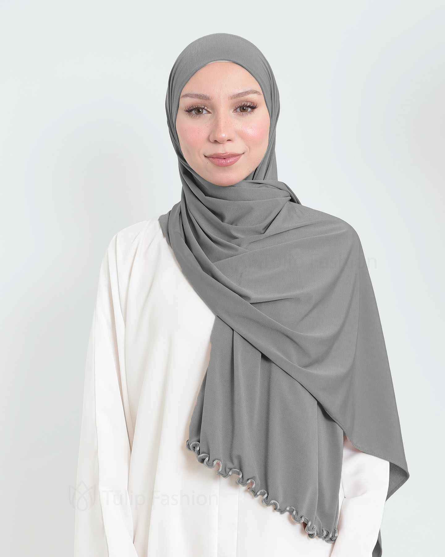 Hijab - Lycra - Gray
