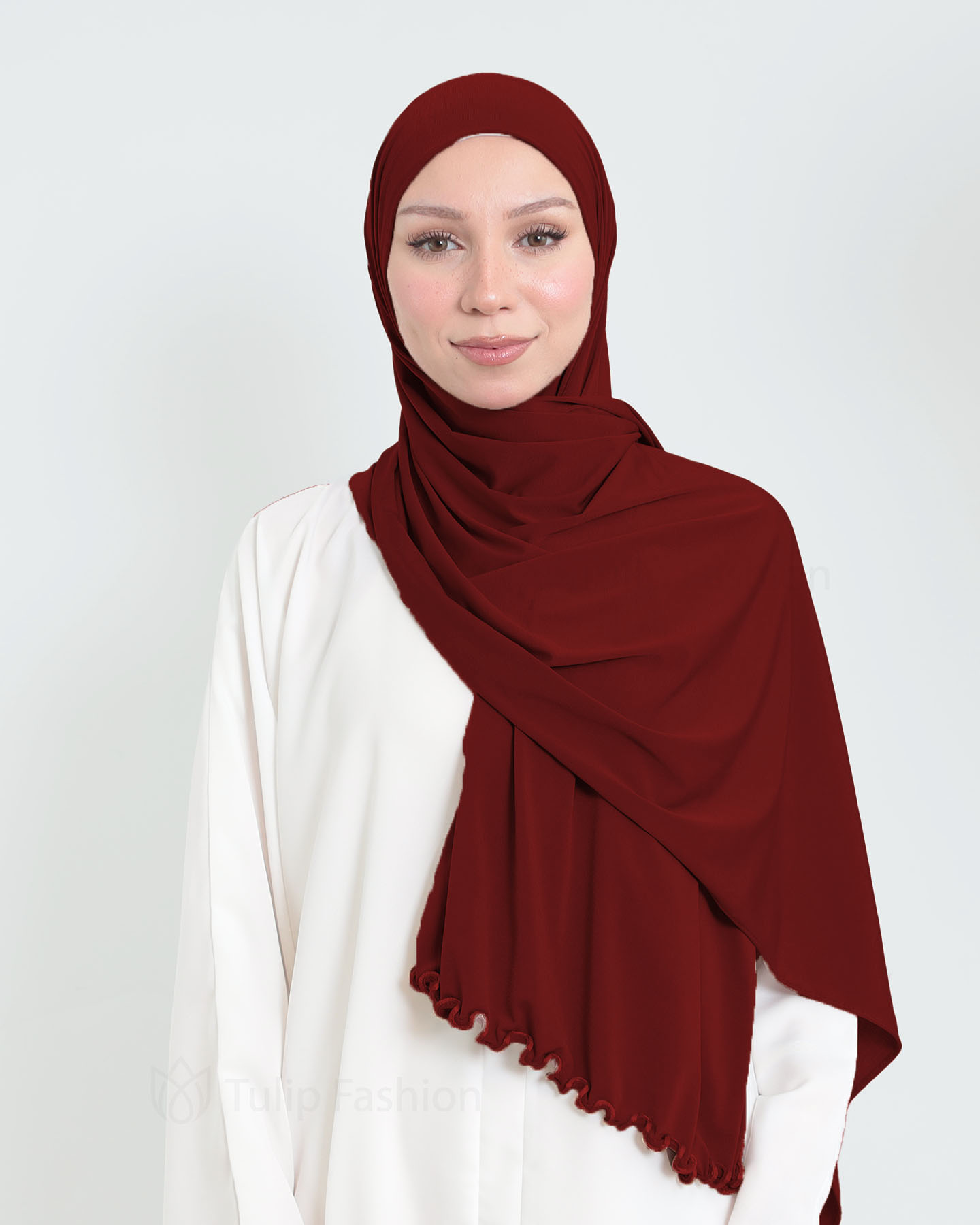 Hijab - Lycra - Maroon