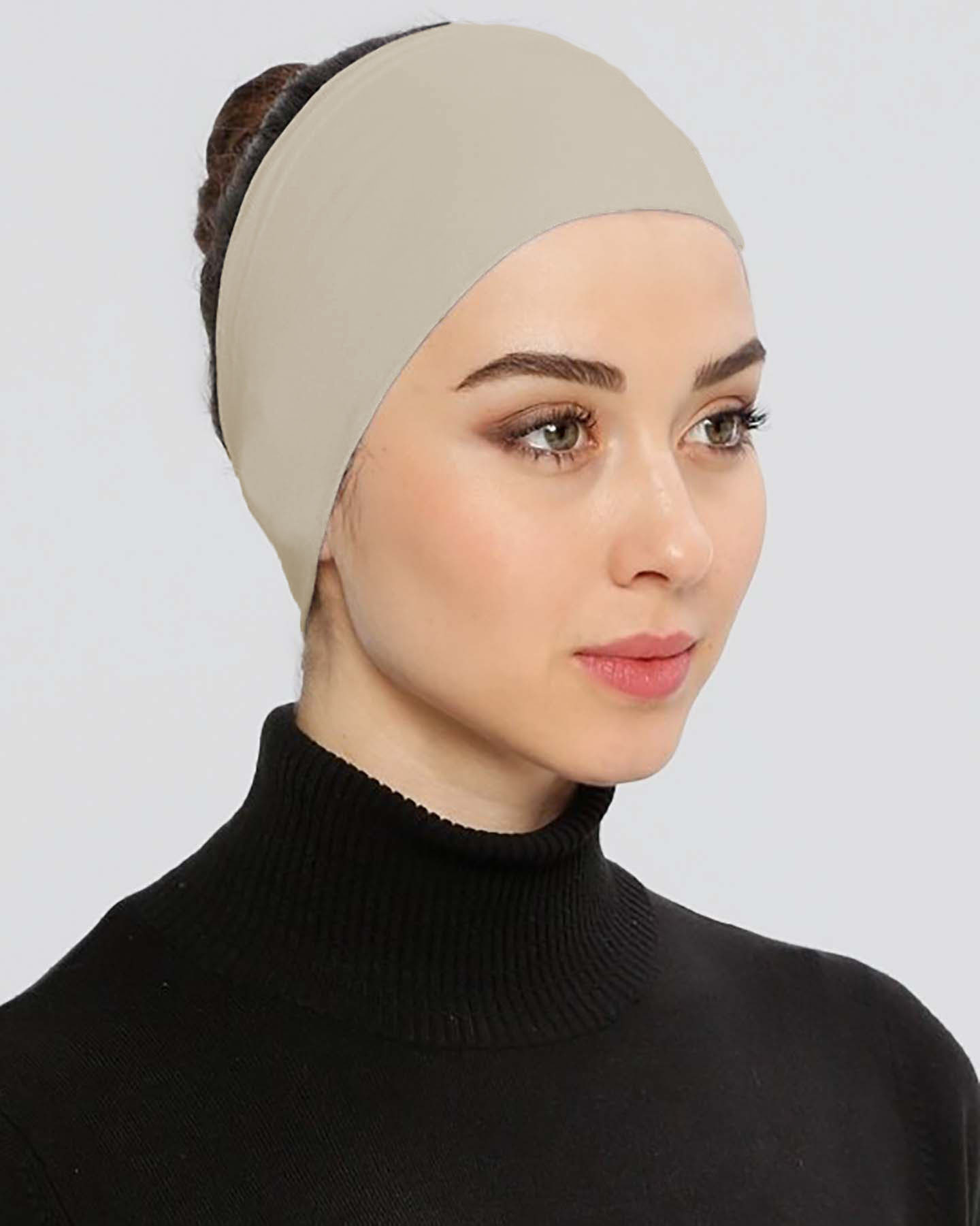 Underscarf - Jersey silicone non-slip hairband - Beige