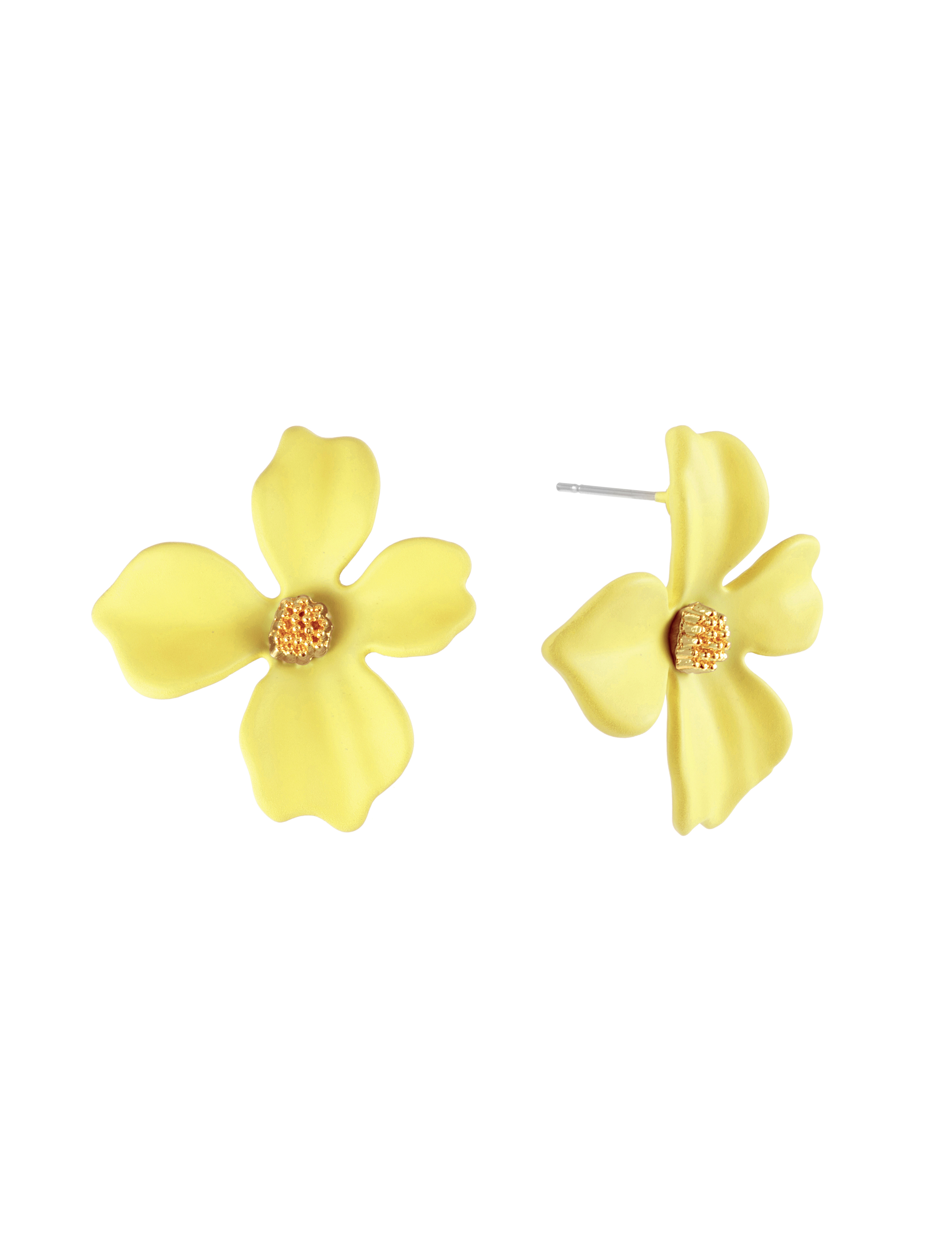 Lilly earring , yellow