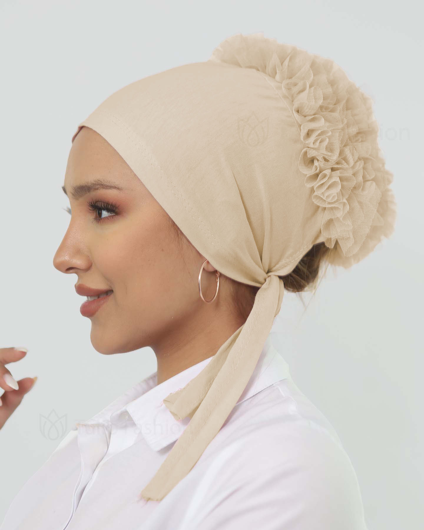 Cap Puff - Jersey - Beige
