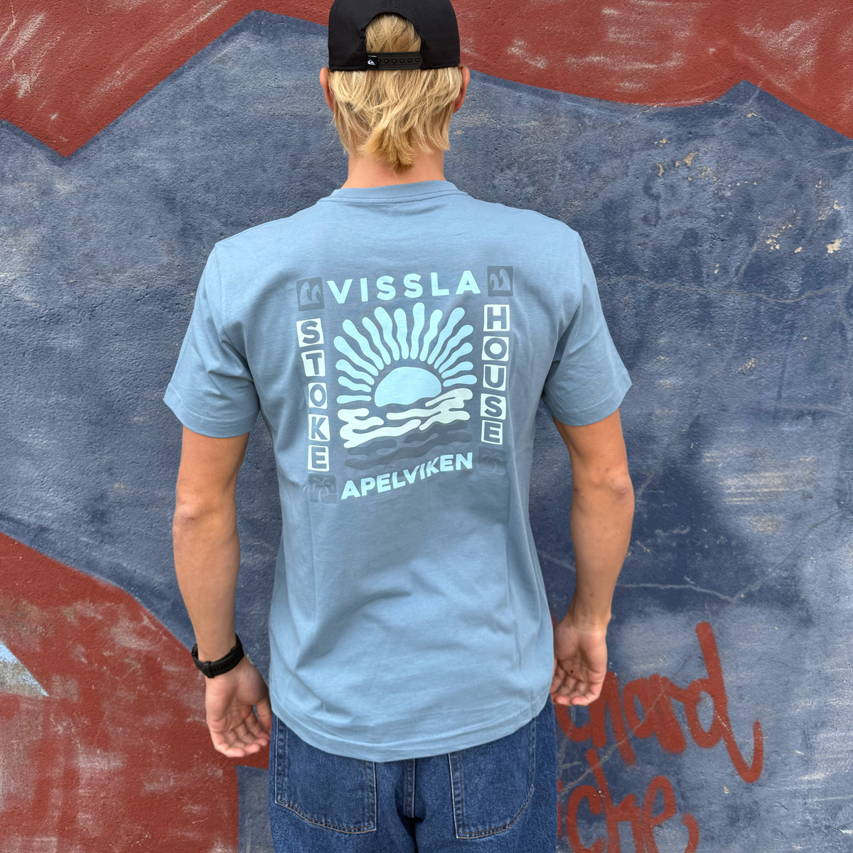 Vissla t-shirt Apelviken blå
