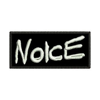 NOICE - PATCH, WHITE LOGO