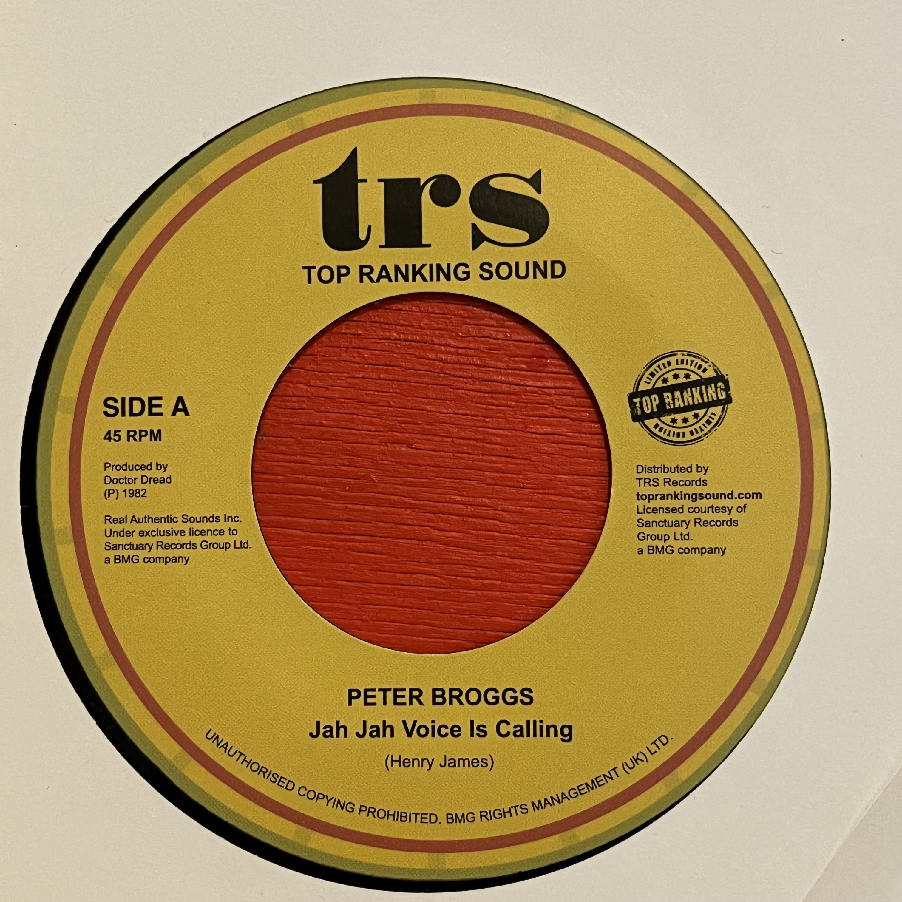 Peter Broggs/Roots Radics – Jah Jah Voice Is Calling/Jah Jah Voice Is Calling Dub