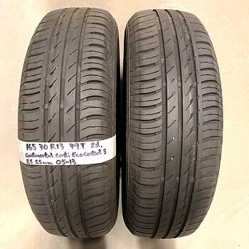 13" BEGAGNADE SOMMARDÄCK | 2 st 165/70 R13 79T Continental Conti Eco Contact 3 | V05-13 | 5.5|5.5 mm | T-4