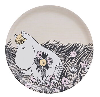Mumin Bricka 35 cm - Snorkfröken plockar blommor