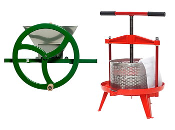 fruitpers Hobby 9L & mechanische fruitmolen Hobby