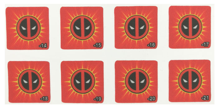 Deadpool Premium/LE Drop Target Decals - Set Of 8