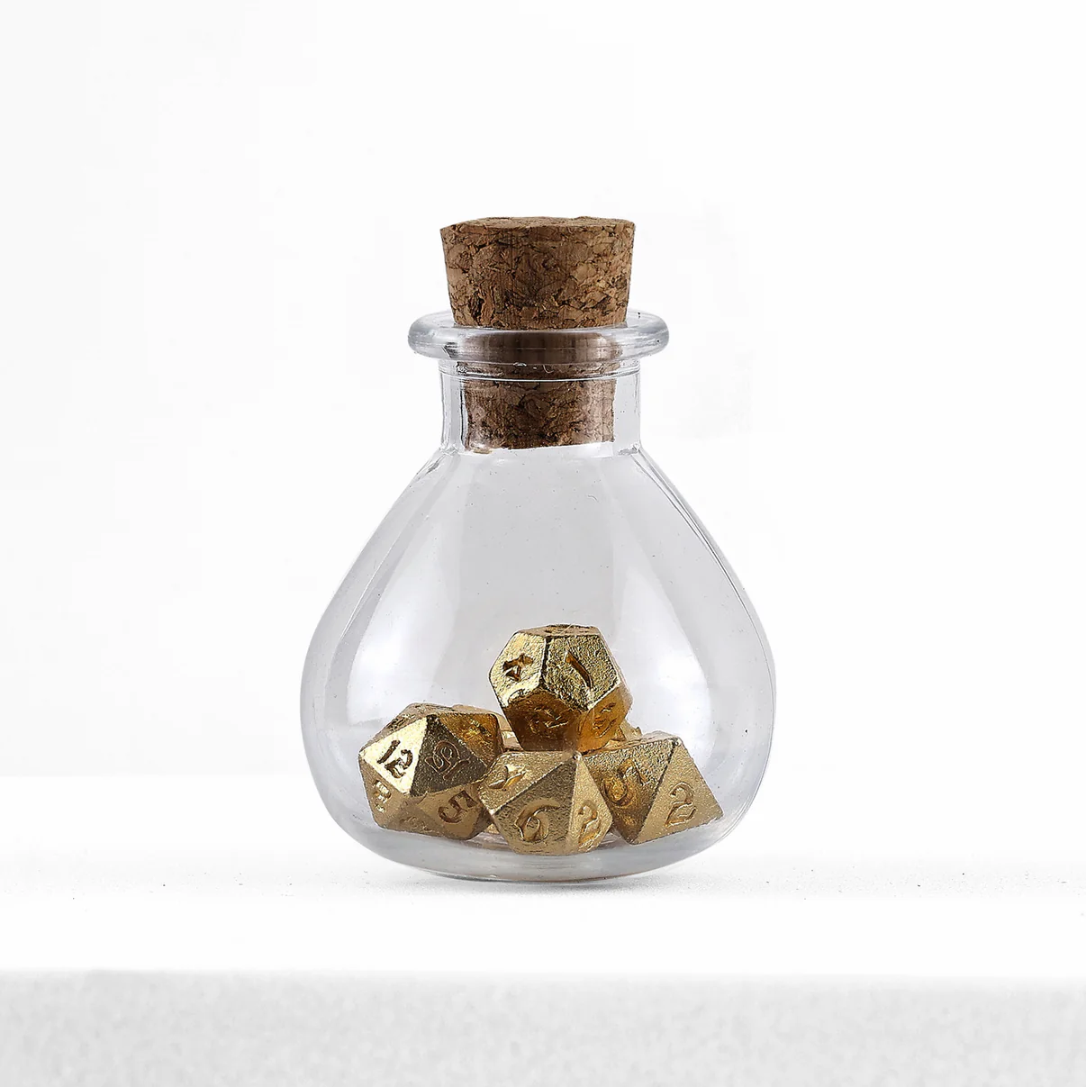 Unseeli Tiny RPG Dice Set Gold