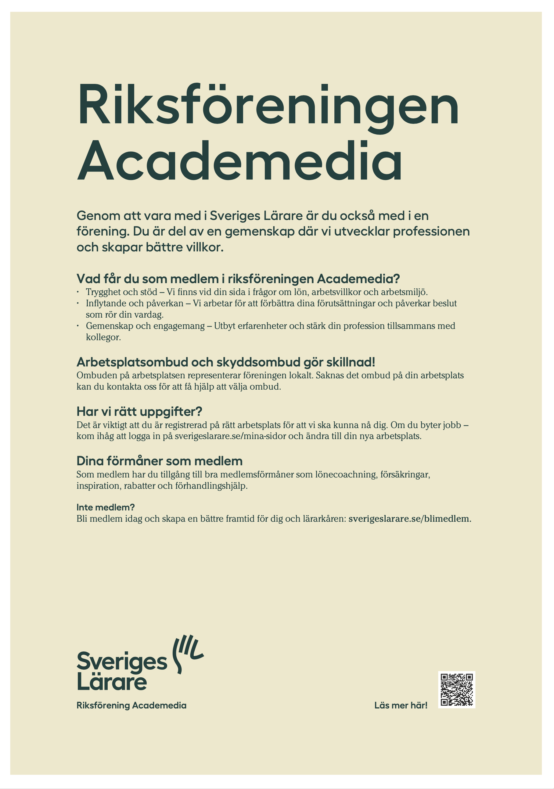 Riksföreningen Academedia – affisch A4