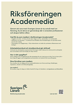 Riksföreningen Academedia – affisch A4