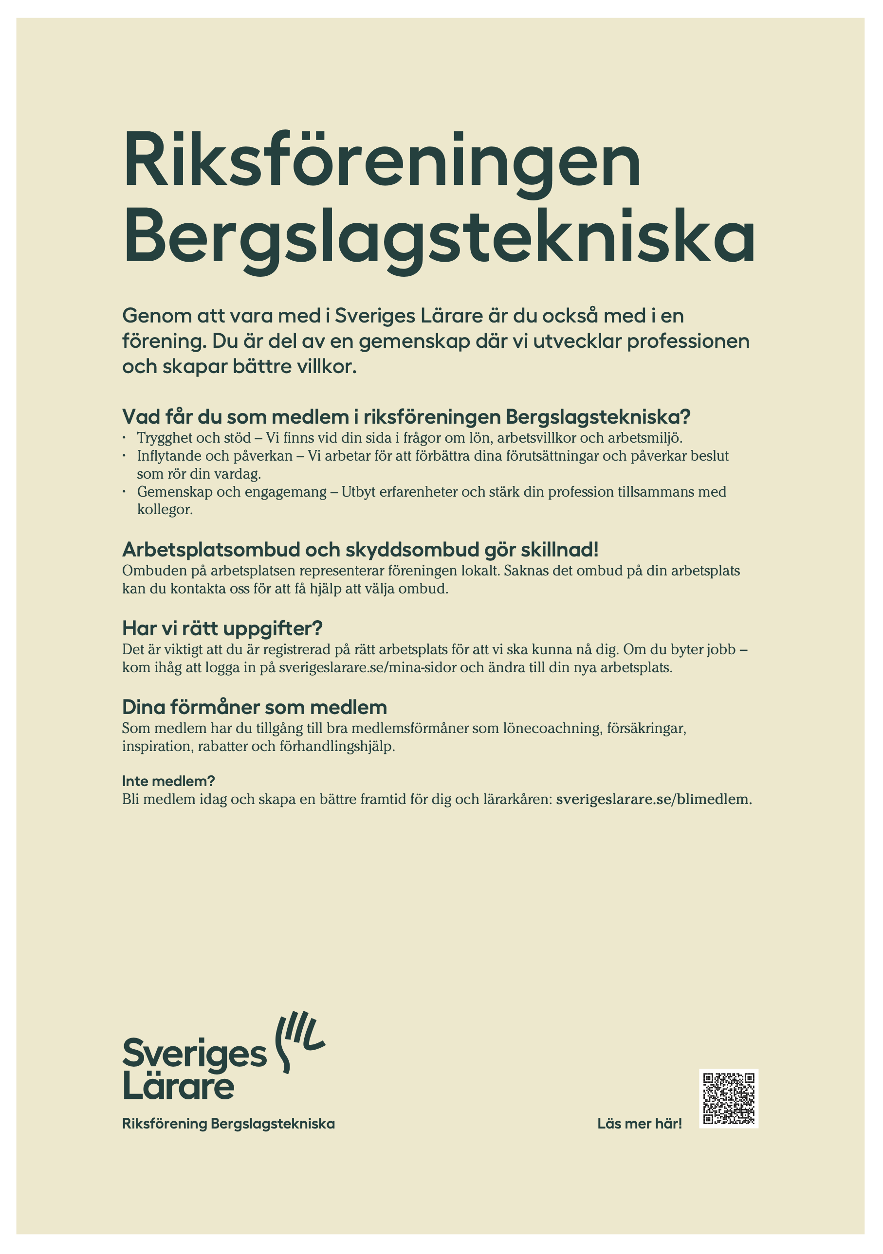 Riksföreningen Bergslagstekniska – affisch A4