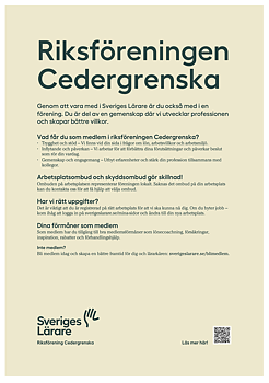 Riksföreningen Cedergrenska – affisch A4