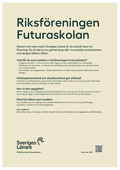 Riksföreningen Futuraskolan – affisch A4