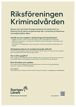 Riksföreningen Kriminalvården – affisch A4