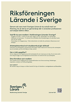 Riksföreningen Lärande i Sverige – affisch A4