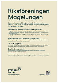 Riksföreningen Magelungen – affisch A4