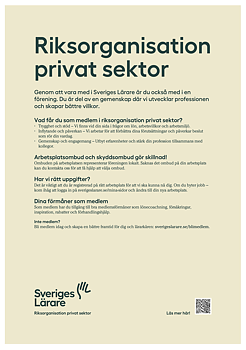 Riksorganisation&nbsp;privat sektor – affisch A4