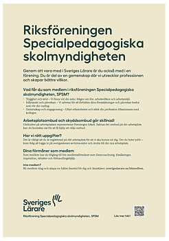Riksföreningen Specialpedagogiska skolmyndigheten – affisch A4