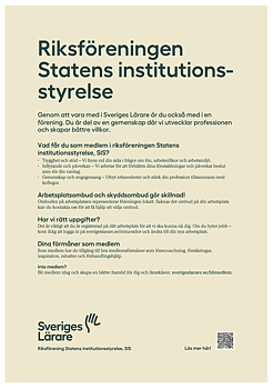 Riksföreningen Statens institutionsstyrelse – affisch A4