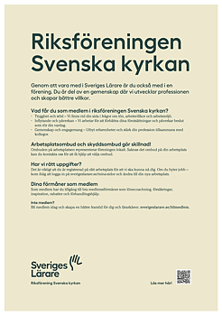 Riksföreningen Svenska kyrkan– affisch A4