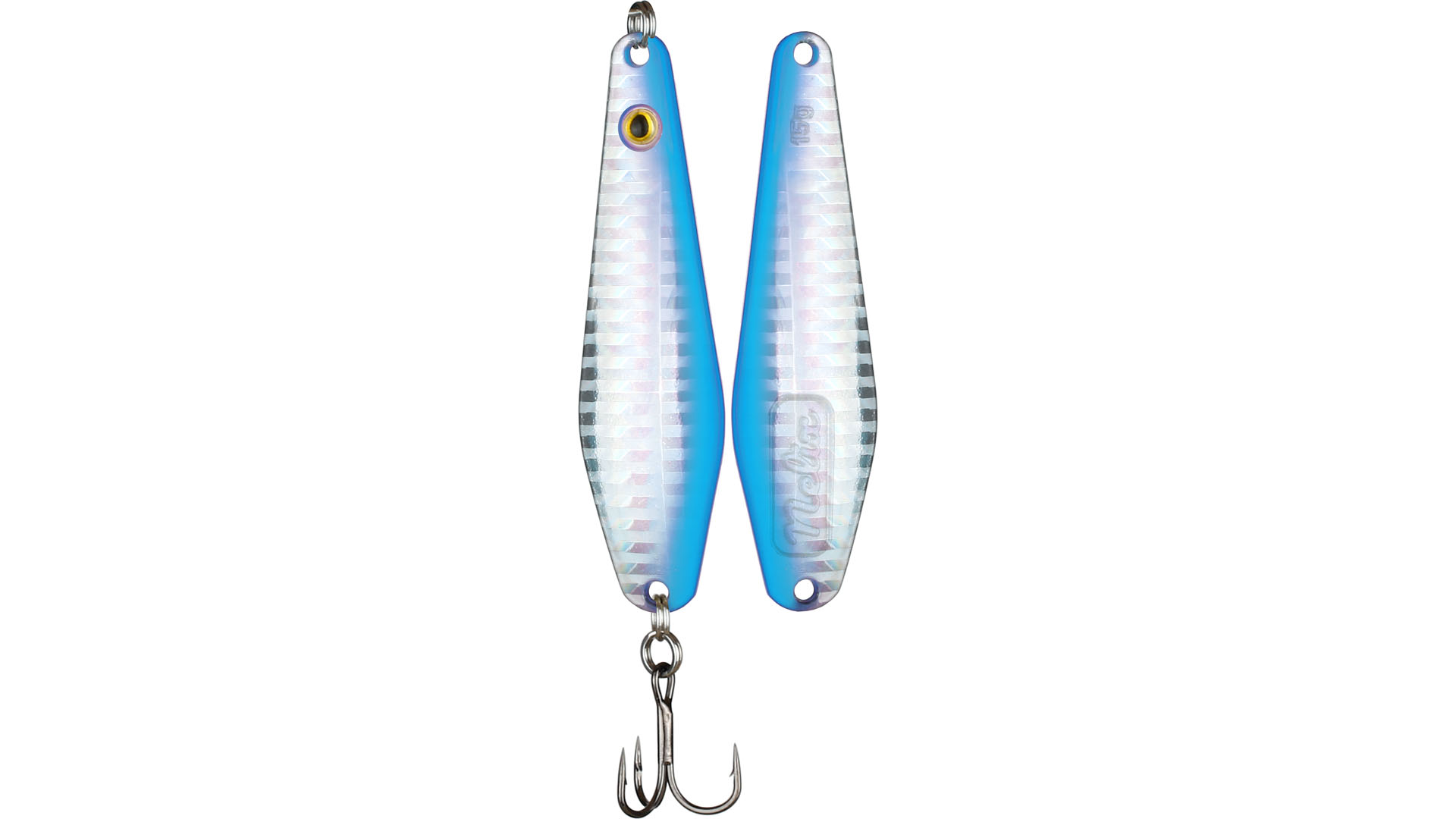 Small spoon lure from wiggler perfect for trout char and rainbow trout - blue/silver