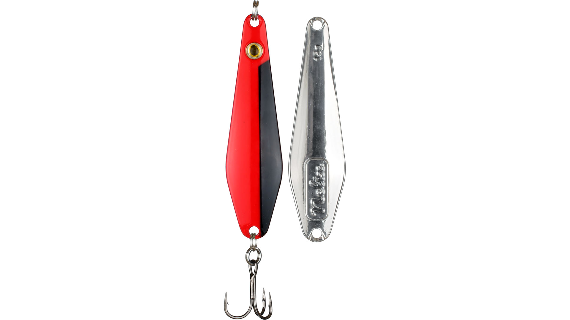 Small spoon lure from wiggler perfect for trout char and rainbow trout - red/black